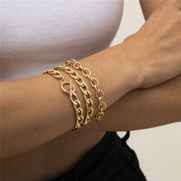 geometric hollow thin chains sets retro punk ot buckle three piece bracelet for women alloy silver simple link bracelets jewelry set, Black
geometric hollow thin chains sets retro punk ot buckle three piece bracelet for women alloy silver simple link bracelets jewelry set, Black