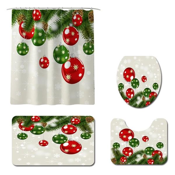 bath mats christmas theme waterproof bathroom shower curtain 4pcs mat set non-slip carpets toilet seat cover pedestal rug
bath mats christmas theme waterproof bathroom shower curtain 4pcs mat set non-slip carpets toilet seat cover pedestal rug