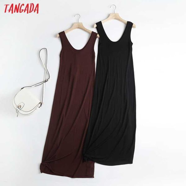 tangada women solid color knit midi dress sleeveless fashion lady elegant tank dresses vestido 6d43 210609, Black;gray
tangada women solid color knit midi dress sleeveless fashion lady elegant tank dresses vestido 6d43 210609, Black;gray