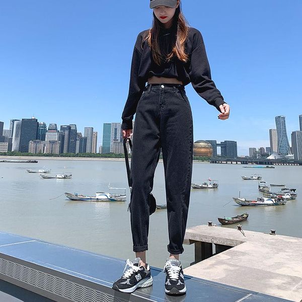 women's jeans woman pants high waist loose autumn and winter black pantalones vaqueros mujer, Blue
women's jeans woman pants high waist loose autumn and winter black pantalones vaqueros mujer, Blue