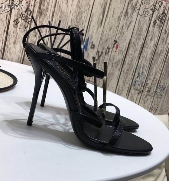 2022 fashion runway summer shoes woman open toe padlock sandalia feminina mentallic stiletto high heels ankle strap sandals women with box, Black
2022 fashion runway summer shoes woman open toe padlock sandalia feminina mentallic stiletto high heels ankle strap sandals women with box, Black