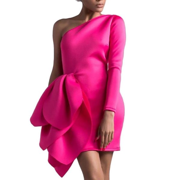 casual dresses elegant dress women for wedding party midi 2021 one shoulder pink ruffles bodycon mini length evening night dinner vestidos, Black;gray
casual dresses elegant dress women for wedding party midi 2021 one shoulder pink ruffles bodycon mini length evening night dinner vestidos, Black;gray