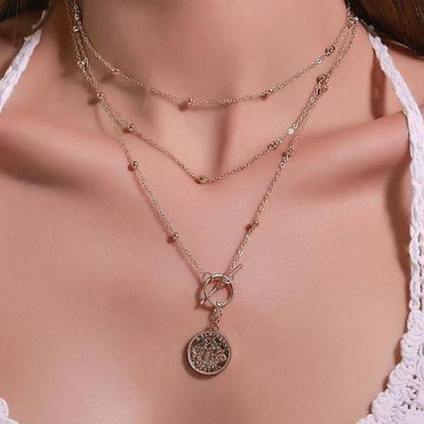 pendant necklaces gold color punk 3-layer necklace coin-shape for women multilayer people avatars & pendants collier femme, Silver
pendant necklaces gold color punk 3-layer necklace coin-shape for women multilayer people avatars & pendants collier femme, Silver