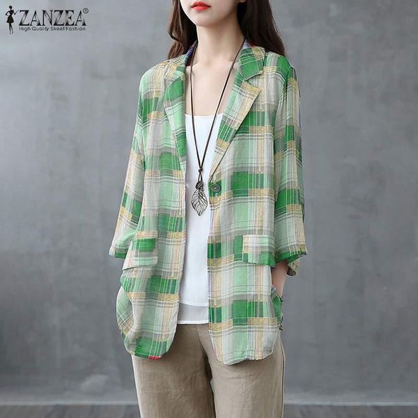 stylish women's coats 2021 zanzea autumn plaid blazers casual lapel single button outerwears female thin plus size tunic suits &, White;black
stylish women's coats 2021 zanzea autumn plaid blazers casual lapel single button outerwears female thin plus size tunic suits &, White;black