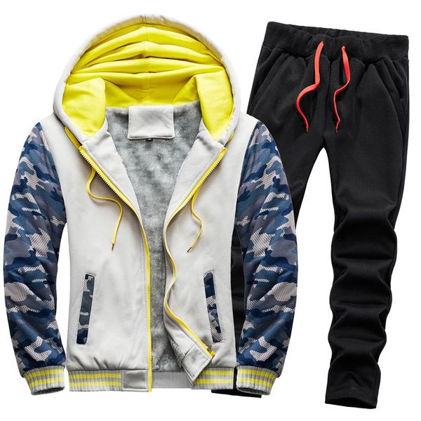 men's tracksuits male thick fleece sweatshirt jackets+pants sportswear suit fashion brand tracksuit men hoodies set, Gray
men's tracksuits male thick fleece sweatshirt jackets+pants sportswear suit fashion brand tracksuit men hoodies set, Gray