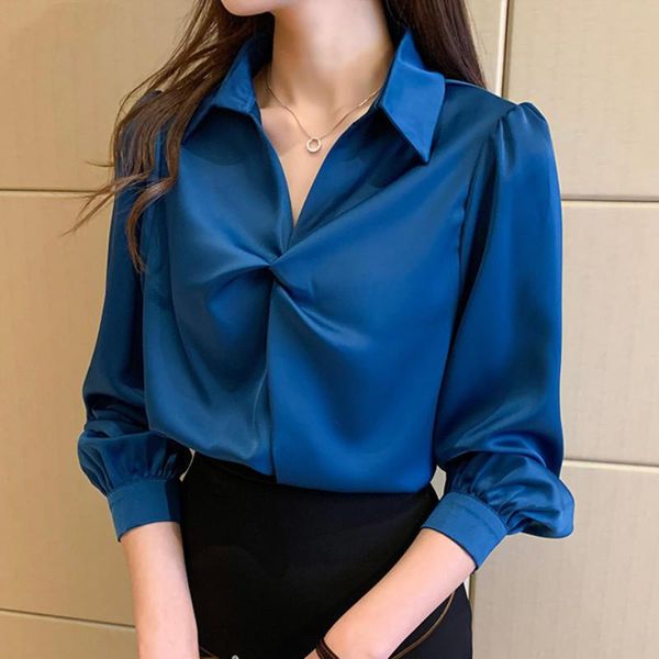 women's blouses & shirts fashion chiffon shirt blouse women elegant long sleeve silk office lady blusas mujer loose v-neck solid q4819, White
women's blouses & shirts fashion chiffon shirt blouse women elegant long sleeve silk office lady blusas mujer loose v-neck solid q4819, White