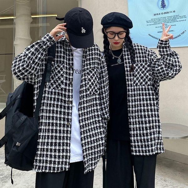 men's jackets autumn plaid jacket fashion retro pocket tooling men streetwear korean loose casual mens coat outwear m-2xl, Black;brown
men's jackets autumn plaid jacket fashion retro pocket tooling men streetwear korean loose casual mens coat outwear m-2xl, Black;brown