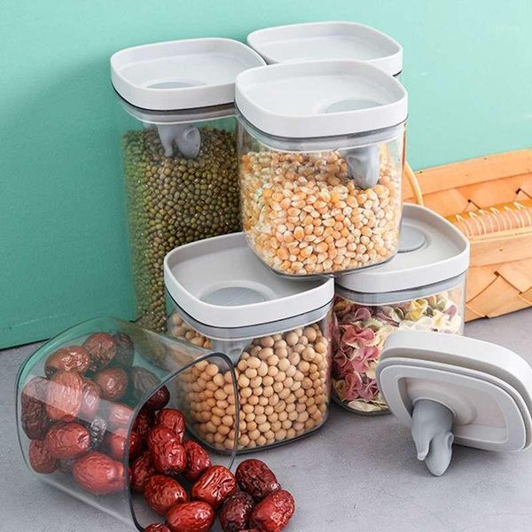 storage bottles & jars transparent sealed tank cereal soybean snack nut box plastic household kitchen organization
storage bottles & jars transparent sealed tank cereal soybean snack nut box plastic household kitchen organization