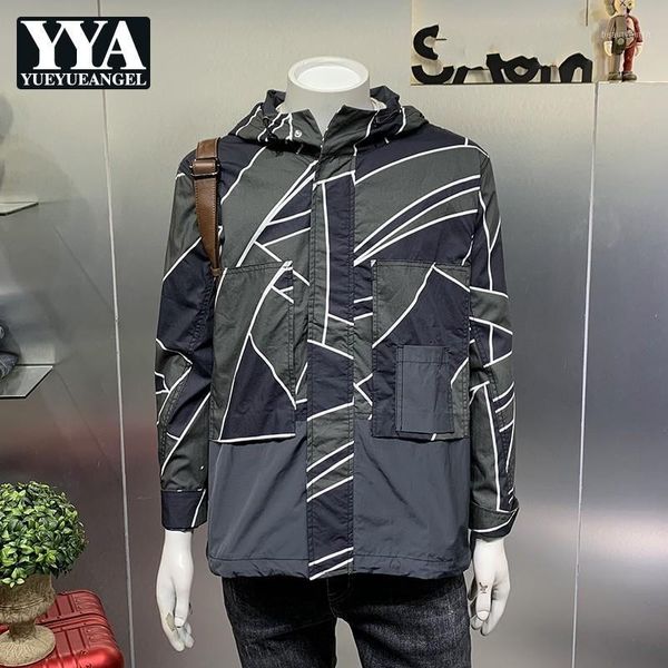autumn mens loose fit irregular geometric hoody trench coat man vintage casual windbreaker cargo chaqueta hombre men's coats, Tan;black
autumn mens loose fit irregular geometric hoody trench coat man vintage casual windbreaker cargo chaqueta hombre men's coats, Tan;black