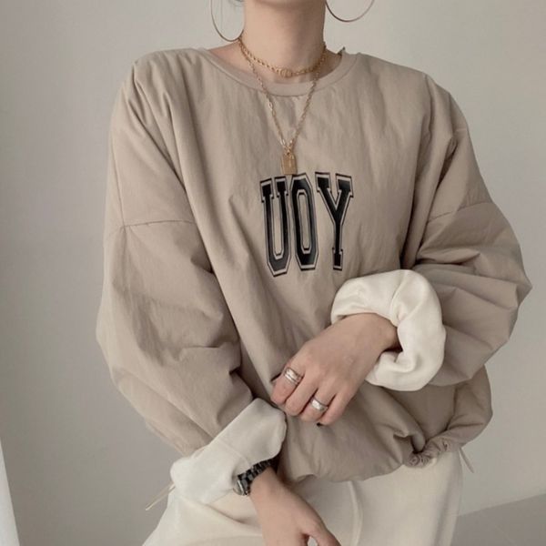 korean chic autumn and winter round neck simple versatile loose women's casual printed sweater trend, Black
korean chic autumn and winter round neck simple versatile loose women's casual printed sweater trend, Black