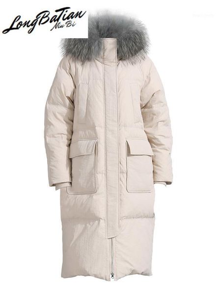 women's down & parkas fashion jacket raccoon fur collar female winter coat white duck woman casacozjt272, Black
women's down & parkas fashion jacket raccoon fur collar female winter coat white duck woman casacozjt272, Black