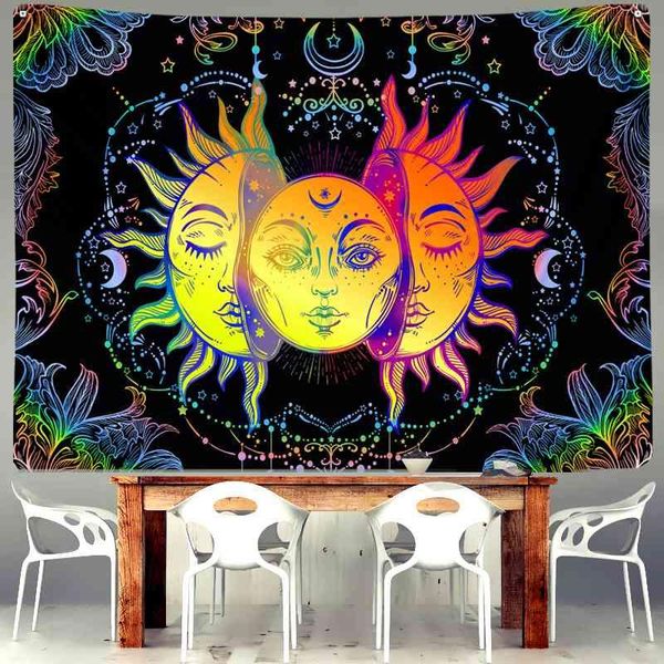 tapestries black and white sun moon mandala tapestry wall hanging celestial printed fabric decoration
tapestries black and white sun moon mandala tapestry wall hanging celestial printed fabric decoration