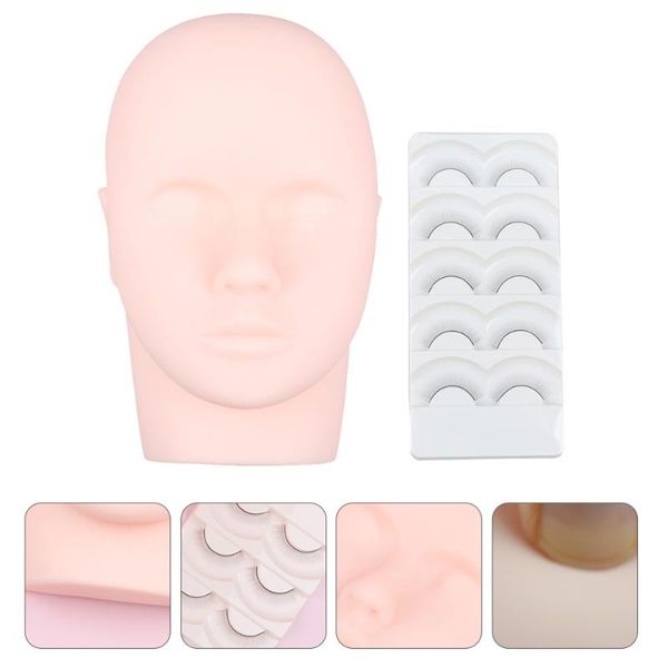 false eyelashes silicone practice training head cosmetology mannequin doll face (assorted color)
false eyelashes silicone practice training head cosmetology mannequin doll face (assorted color)