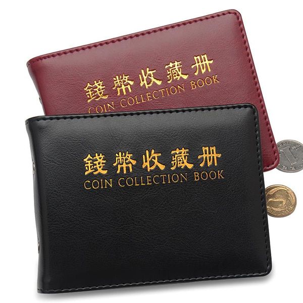 wallets 2021 10 pages 60 pockets coin collection book pu leather waterproof world stock, Red;black
wallets 2021 10 pages 60 pockets coin collection book pu leather waterproof world stock, Red;black
