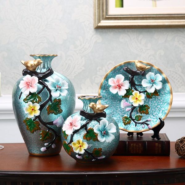vases 3pcs/set ceramic vase 3d stereoscopic dried flowers arrangement wobble plate living room entrance ornaments home decorations
vases 3pcs/set ceramic vase 3d stereoscopic dried flowers arrangement wobble plate living room entrance ornaments home decorations