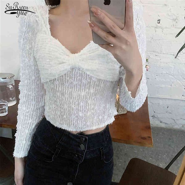 korean sweet lace white shirt french retro square collar spring chiffon short women long sleeve elegant blouse 13301 210521
korean sweet lace white shirt french retro square collar spring chiffon short women long sleeve elegant blouse 13301 210521