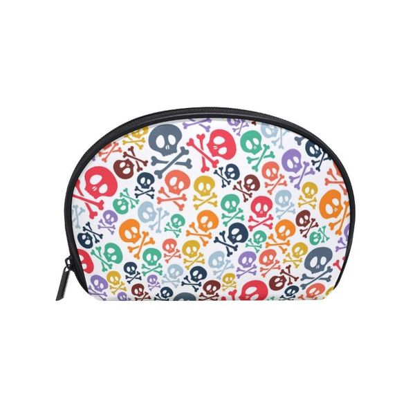 fengju multifuncition shell cosmetic bag purse half moon hanging travel toiletry pouch for girls woman cute colorful skulls bags & cases
fengju multifuncition shell cosmetic bag purse half moon hanging travel toiletry pouch for girls woman cute colorful skulls bags & cases