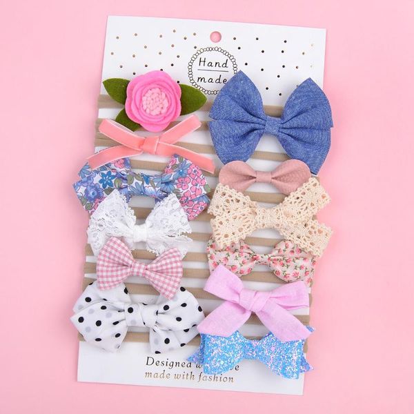 hair accessories 1 set floral bows solid baby headbands dot bowknot elastic cotton bands for girls nylon princess turban, Slivery;white
hair accessories 1 set floral bows solid baby headbands dot bowknot elastic cotton bands for girls nylon princess turban, Slivery;white