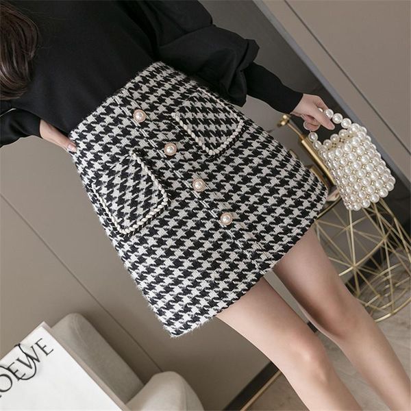 skirts woolen a-line skirt spring and winter women 2021 high waist slim plaid fashion bag hip short, Black
skirts woolen a-line skirt spring and winter women 2021 high waist slim plaid fashion bag hip short, Black