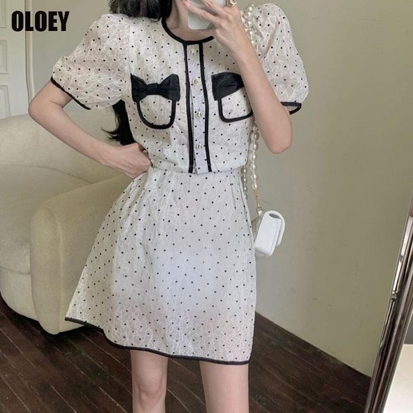 women's tracksuits korean single-breasted printing 2021 summer puff sleeve bow sweet doll dress elegant office mini skirt suit, Gray
women's tracksuits korean single-breasted printing 2021 summer puff sleeve bow sweet doll dress elegant office mini skirt suit, Gray
