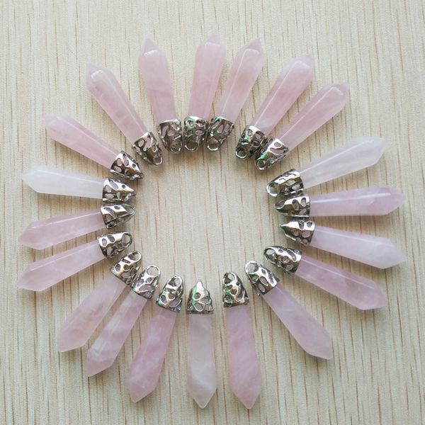 natural pink roses quartz stone chakra reiki pillar charms pendulum pendants for necklace jewelry making, Bronze;silver
natural pink roses quartz stone chakra reiki pillar charms pendulum pendants for necklace jewelry making, Bronze;silver
