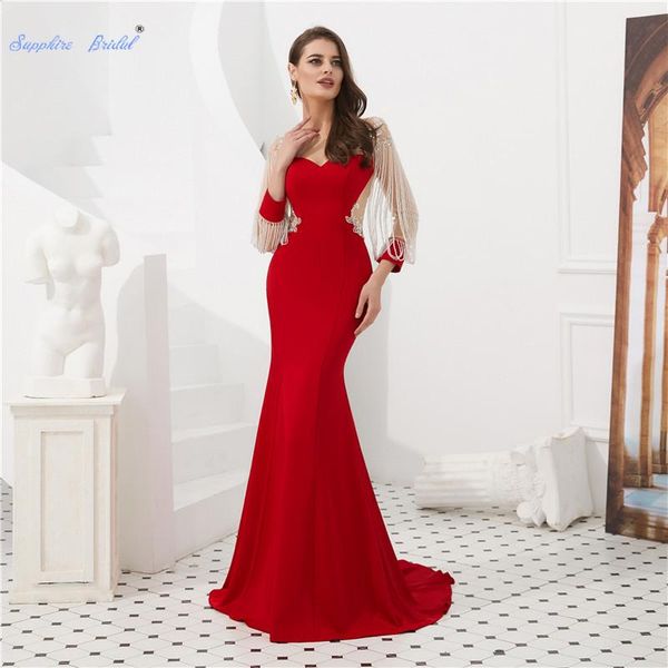 party dresses sapphire bridal tassel long sleeve mermaid evening dress vestido de festa see through back prom gown formal 2021, White;black
party dresses sapphire bridal tassel long sleeve mermaid evening dress vestido de festa see through back prom gown formal 2021, White;black
