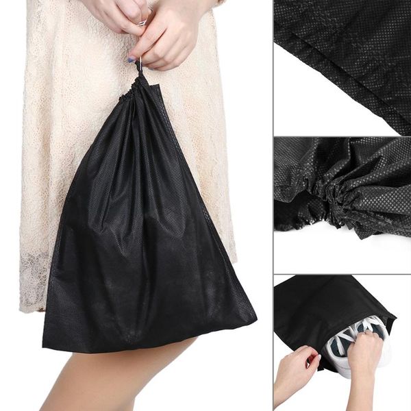 storage bags 1pc black carry bag travel sports shoes canvas sandals dust proof drawstring organizer pouch protector container
storage bags 1pc black carry bag travel sports shoes canvas sandals dust proof drawstring organizer pouch protector container