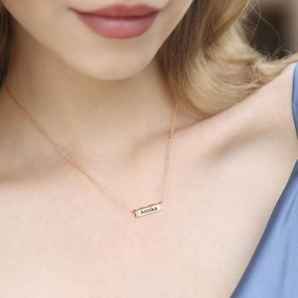 pendant necklaces 2021 5*17mm square tube small three-dimensional stick men and women with engraved date name couple gift necklace, Silver
pendant necklaces 2021 5*17mm square tube small three-dimensional stick men and women with engraved date name couple gift necklace, Silver