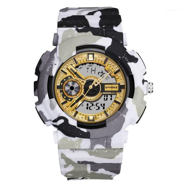 zegarek 2021 sports waterproof watches luminous military watch men's digital electronic wrist clock reloj hombre homme gift wristwatche, Slivery;brown
zegarek 2021 sports waterproof watches luminous military watch men's digital electronic wrist clock reloj hombre homme gift wristwatche, Slivery;brown