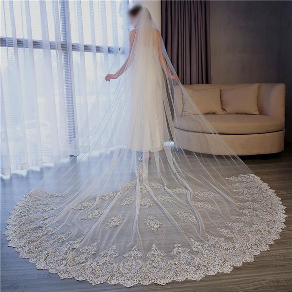 bridal veils one layer 3.5 meters bling sequins lace edge luxury long wedding with comb ivory veil 2021, Black
bridal veils one layer 3.5 meters bling sequins lace edge luxury long wedding with comb ivory veil 2021, Black