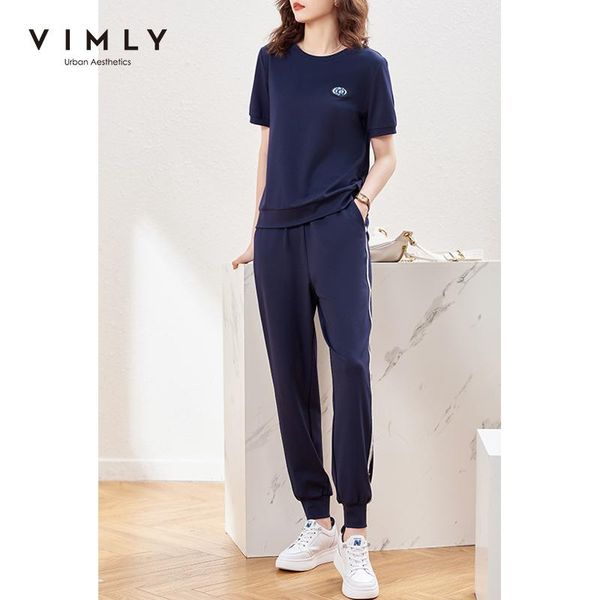 women's two piece pants vimly summer set women casual embroidery loose tshirts high waist elastic 2021 korean tracksuit f7536, White
women's two piece pants vimly summer set women casual embroidery loose tshirts high waist elastic 2021 korean tracksuit f7536, White