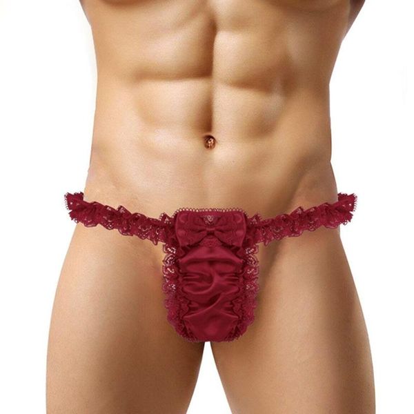 underpants gay lace cute g string thong sissy underwear bowknot panties erotic lingerie emulation silk brief underpant, Black;white
underpants gay lace cute g string thong sissy underwear bowknot panties erotic lingerie emulation silk brief underpant, Black;white