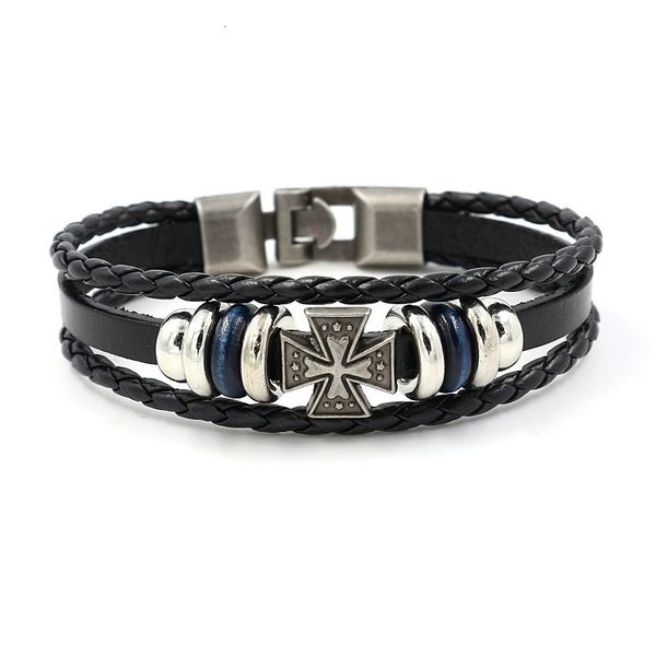 wristbands selling religious jewelry alloy cross leather bracelet multi-layer beaded men's punk wristbands beads leather bangles, Golden;silver
wristbands selling religious jewelry alloy cross leather bracelet multi-layer beaded men's punk wristbands beads leather bangles, Golden;silver