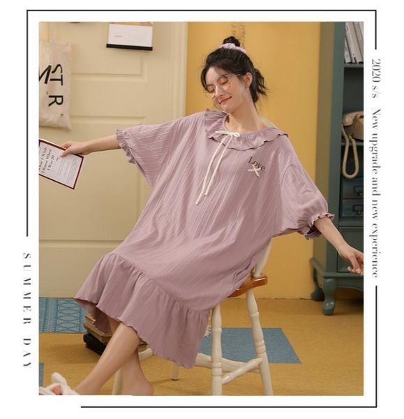 women's sleepwear knitted cotton nightgown women sweet girl lounge nightdress home dress casual nightwear 2xl princess, Black;red
women's sleepwear knitted cotton nightgown women sweet girl lounge nightdress home dress casual nightwear 2xl princess, Black;red