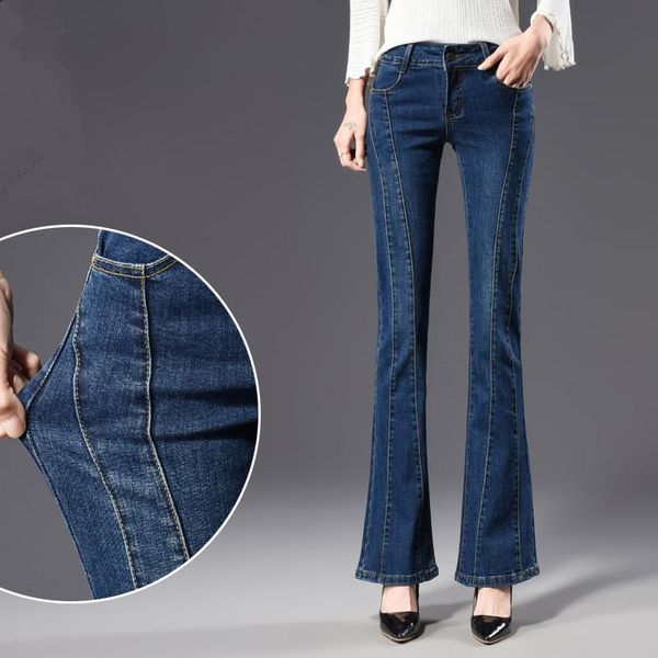 women's jeans acrmrac women autumn blue stitching mid waist skinny slim flare pants large size woman
women's jeans acrmrac women autumn blue stitching mid waist skinny slim flare pants large size woman