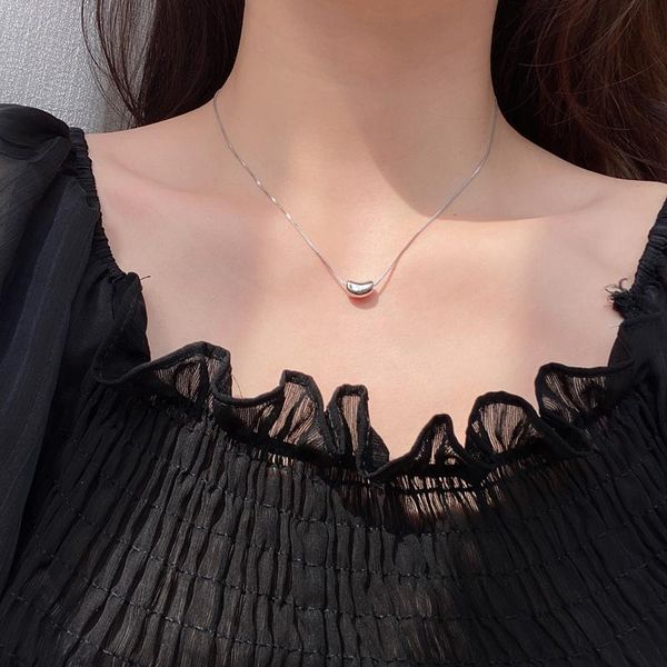chains simple beanie pendant necklace women's online red fashion design sense summer cool short clavicle chain, Silver
chains simple beanie pendant necklace women's online red fashion design sense summer cool short clavicle chain, Silver
