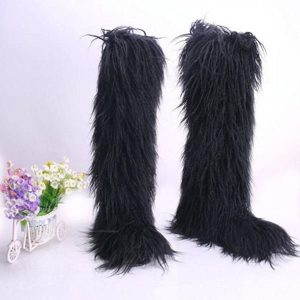 boots women outdoor plush knee warm snow ladies quality faux fur furry non-slip shoes essentials cold-resistant plus size, Black
boots women outdoor plush knee warm snow ladies quality faux fur furry non-slip shoes essentials cold-resistant plus size, Black