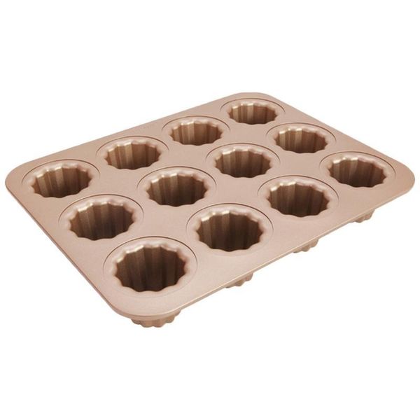 cake tools cannele 12 cups carbon steel non-stick baking mold kitchen bar supplies utensils
cake tools cannele 12 cups carbon steel non-stick baking mold kitchen bar supplies utensils