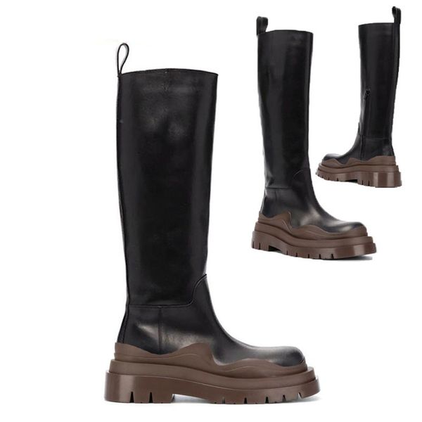 aaa++ black+brown soles bottega tire high leather boots cowhide leather chelsea booties men platform chunky shoes lady knight high-boots wom
aaa++ black+brown soles bottega tire high leather boots cowhide leather chelsea booties men platform chunky shoes lady knight high-boots wom