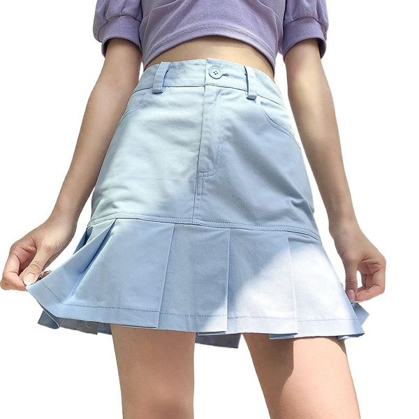 skirts college style high waist lotus leaf skirt women's 2021 summer pleated short gothic lolita mini, Black
skirts college style high waist lotus leaf skirt women's 2021 summer pleated short gothic lolita mini, Black