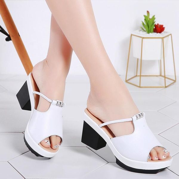 slippers summer women flat platform slides sandals shoes slip on open toe white genuine leather high heel 6dc2, Black
slippers summer women flat platform slides sandals shoes slip on open toe white genuine leather high heel 6dc2, Black