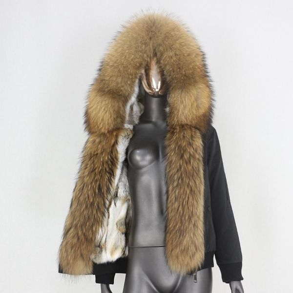 women's fur & faux cxfs 2021 bomber waterproof parka winter jacket women real coat natural raccoon collar removable thick warm, Black
women's fur & faux cxfs 2021 bomber waterproof parka winter jacket women real coat natural raccoon collar removable thick warm, Black