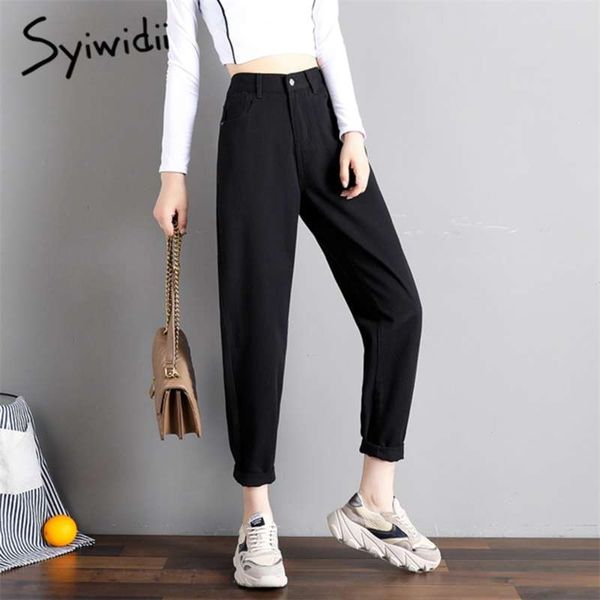 syiwidii high waist jeans for women denim pants street style vintage streetwear elastic black korean fashion mom 210927, Blue
syiwidii high waist jeans for women denim pants street style vintage streetwear elastic black korean fashion mom 210927, Blue