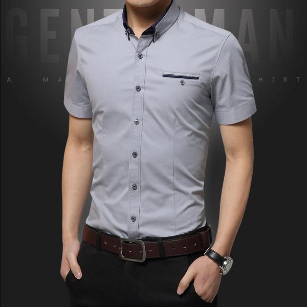 men's casual shirts men clothing 2021 summer short-sleeved shirt business self-cultivation non-iron dress man formal wear, White;black
men's casual shirts men clothing 2021 summer short-sleeved shirt business self-cultivation non-iron dress man formal wear, White;black