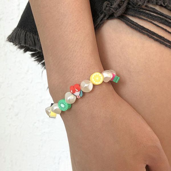 beaded, strands diezi ethnic pearl beads bracelets for women handmade cute multicolor bohemian random soft clay fruit strand bracelet jewelr, Black
beaded, strands diezi ethnic pearl beads bracelets for women handmade cute multicolor bohemian random soft clay fruit strand bracelet jewelr, Black