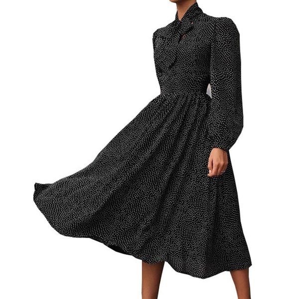 casual dresses women fashionable chiffon wave point printed long sleeve scarf neck midi dress plus size fashion elegant, Black;gray
casual dresses women fashionable chiffon wave point printed long sleeve scarf neck midi dress plus size fashion elegant, Black;gray