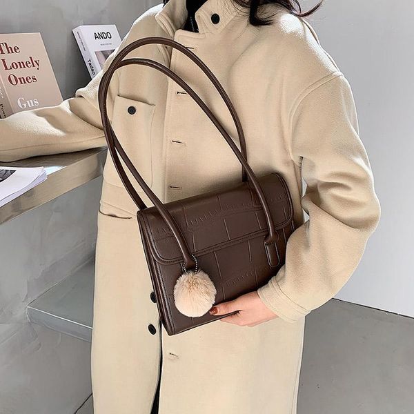 stone pattern pu leather shoulder bags for women 2021 winter fashion hairball ladies trending bag designer handbags
stone pattern pu leather shoulder bags for women 2021 winter fashion hairball ladies trending bag designer handbags