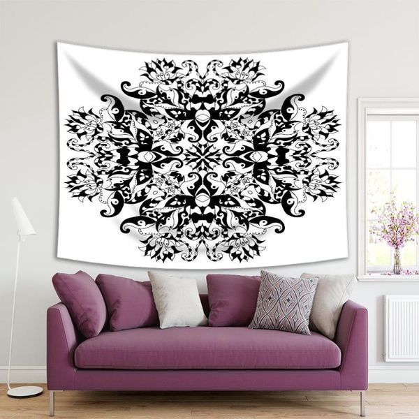 tapestries tapestry mandala ethnic round ornament traditional with oriental motif tribal artwork printed white black
tapestries tapestry mandala ethnic round ornament traditional with oriental motif tribal artwork printed white black