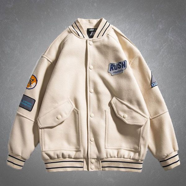 men's jackets streetwear bomber baseball jacket mens japan style harajuku letter patchwork color block oversize college unisex, Black;brown
men's jackets streetwear bomber baseball jacket mens japan style harajuku letter patchwork color block oversize college unisex, Black;brown