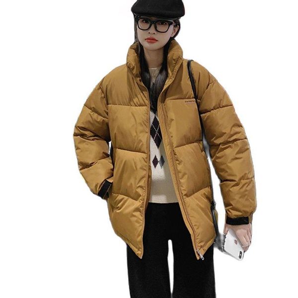 women's jackets 2021 down short men's and lovers' same korean cotton bread jacket fashion temperament, Black;brown
women's jackets 2021 down short men's and lovers' same korean cotton bread jacket fashion temperament, Black;brown